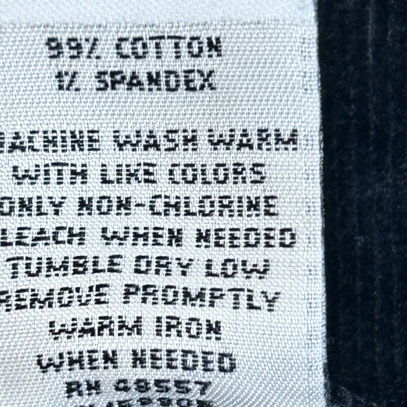 ELLEMENNO Wide Leg Corduroy Women's Pants Size 9 Made in Hong Kong - Picture 4 of 7